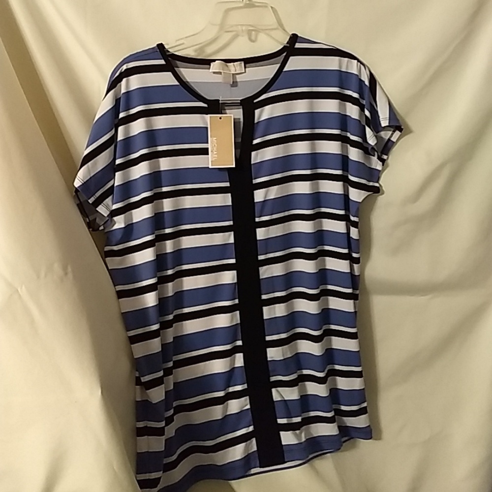 Women's Micheal Kor striped blouse.